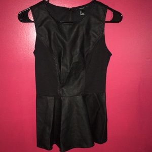 Forever 21 Fitted Matte Leather Shirt. ♥️